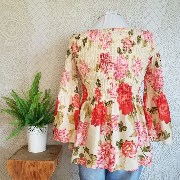 Anthropologie Jane & Delancey Floral Top - Picture 2 of 11